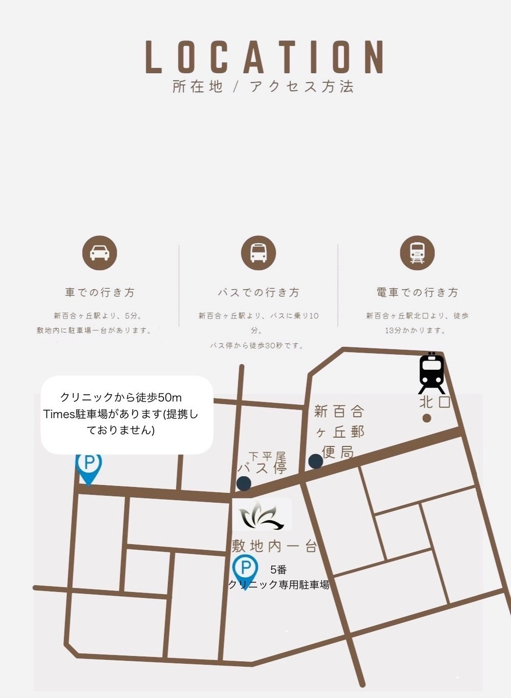 しんゆり美容健康クリニック MAP