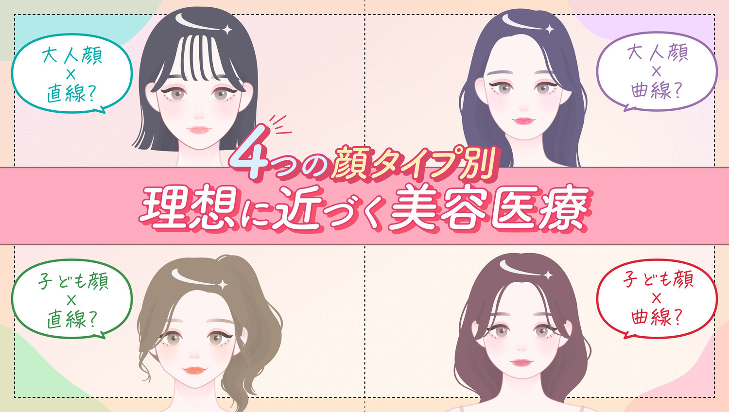 4つの顔タイプ別・理想に近づく美容医療