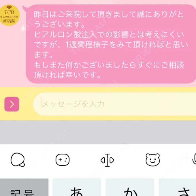 ヒアルロン酸注入（涙袋） / ヒアルロン酸注入（鼻） / ボトックス（エラ・小顔） / ヒアルロン酸注入（唇） TCB東京中央美容外科 新宿東口院 DAY 1 メイン用