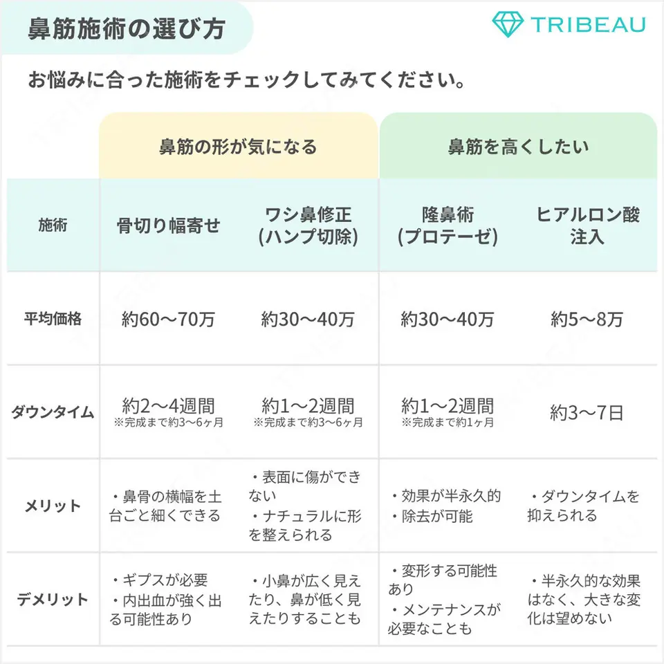 ワシ鼻修正・ハンプ切除の解説画像3